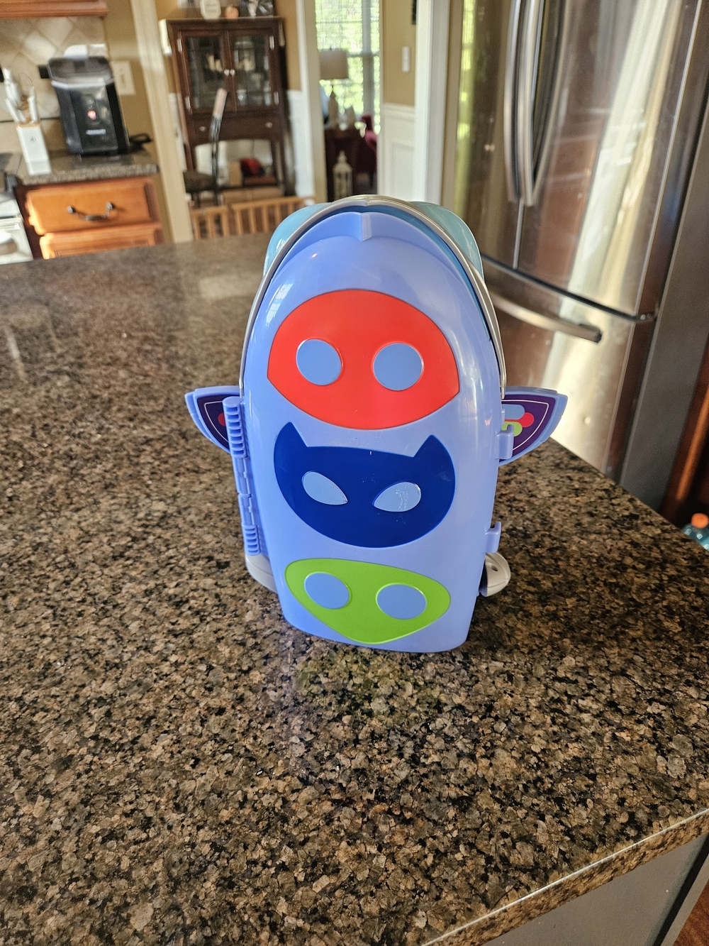PJ Mask Spaceship Toy with Blue, Red & Green Mask Designs